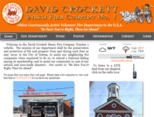 Tablet Screenshot of davidcrockettfire.com